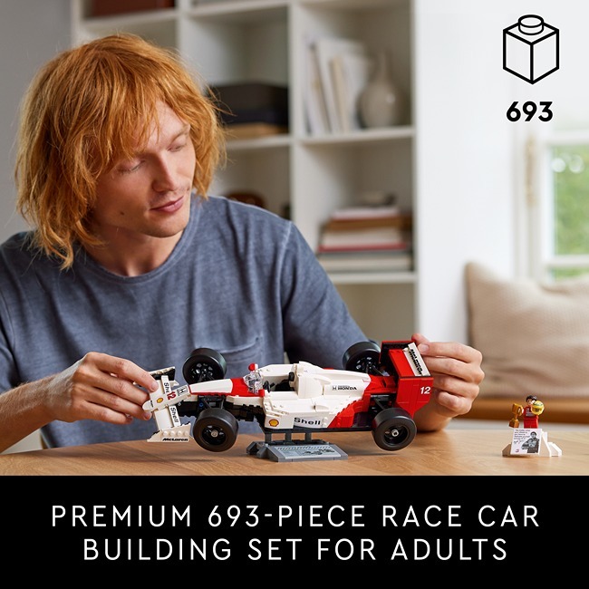 LEGO ICONS MCLAREN MP4/4 AND AYRTON SENNA