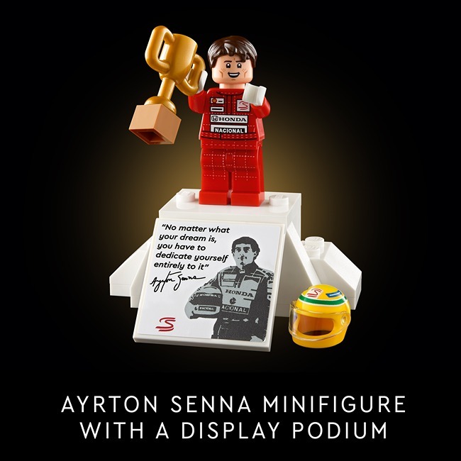 LEGO ICONS MCLAREN MP4/4 AND AYRTON SENNA
