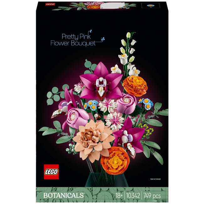 LEGO BOTANICALS PRETTY PINK FLOWER BOUQUET