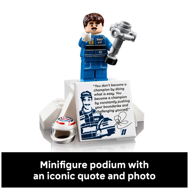 LEGO ICONS WILLIAMS RACING FW14B AND NIGEL MANSELL