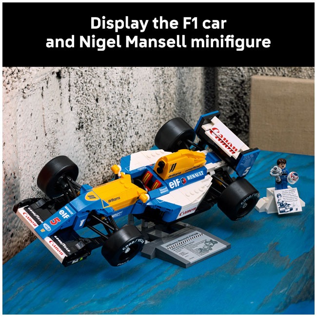 LEGO ICONS WILLIAMS RACING FW14B AND NIGEL MANSELL