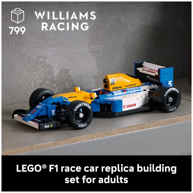 LEGO ICONS WILLIAMS RACING FW14B AND NIGEL MANSELL