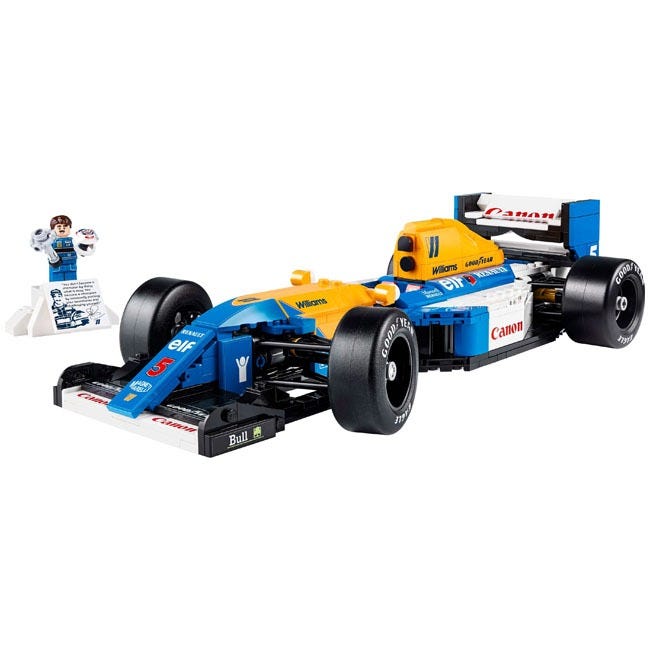 LEGO ICONS WILLIAMS RACING FW14B AND NIGEL MANSELL
