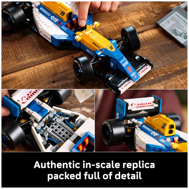 LEGO ICONS WILLIAMS RACING FW14B AND NIGEL MANSELL