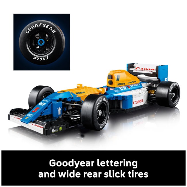 LEGO ICONS WILLIAMS RACING FW14B AND NIGEL MANSELL