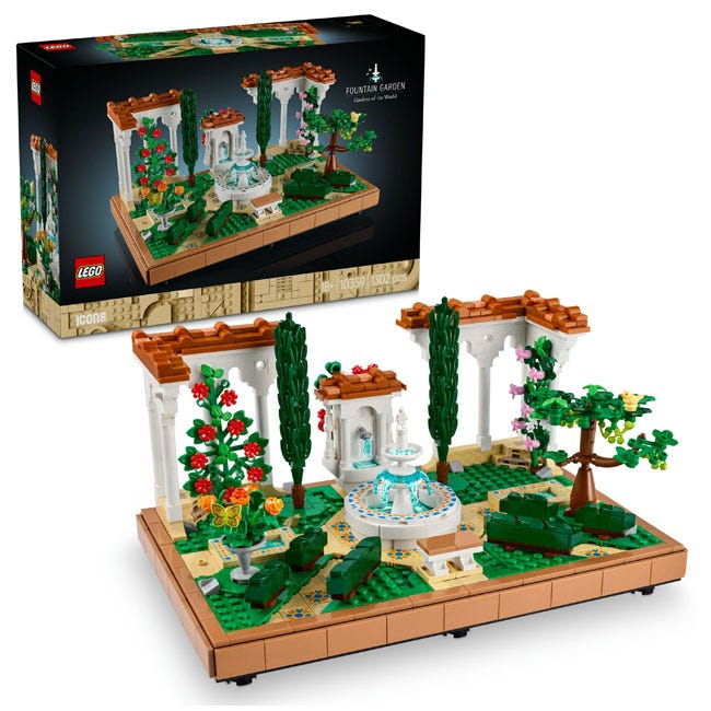 LEGO ICONS FOUNTAIN GARDEN