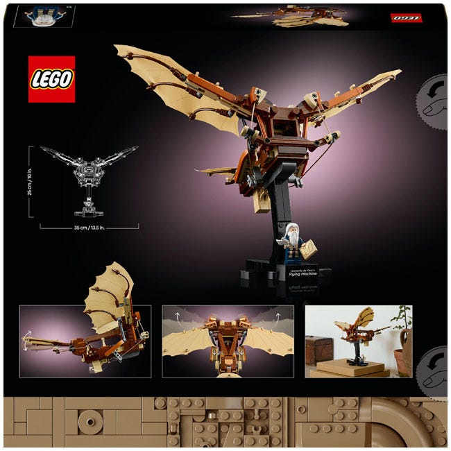LEGO ICONS LEONARDO DA VINCIS FLYING MACHINE