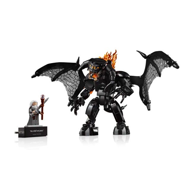 LEGO ICONS THE LORD OF THE RINGS BALROG BOOK NOOK
