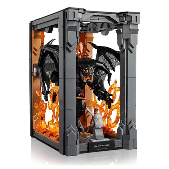 LEGO ICONS THE LORD OF THE RINGS BALROG BOOK NOOK