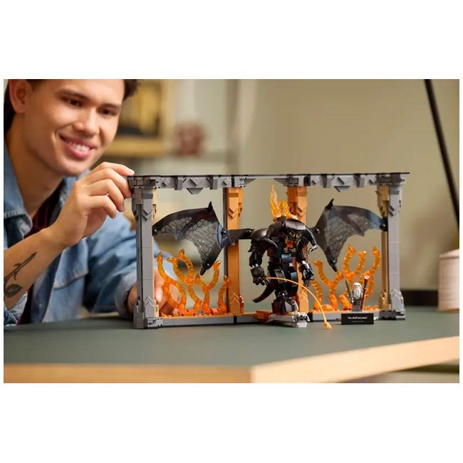 LEGO ICONS THE LORD OF THE RINGS BALROG BOOK NOOK