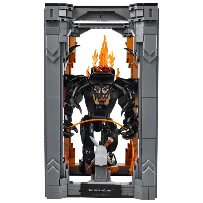 LEGO ICONS THE LORD OF THE RINGS BALROG BOOK NOOK