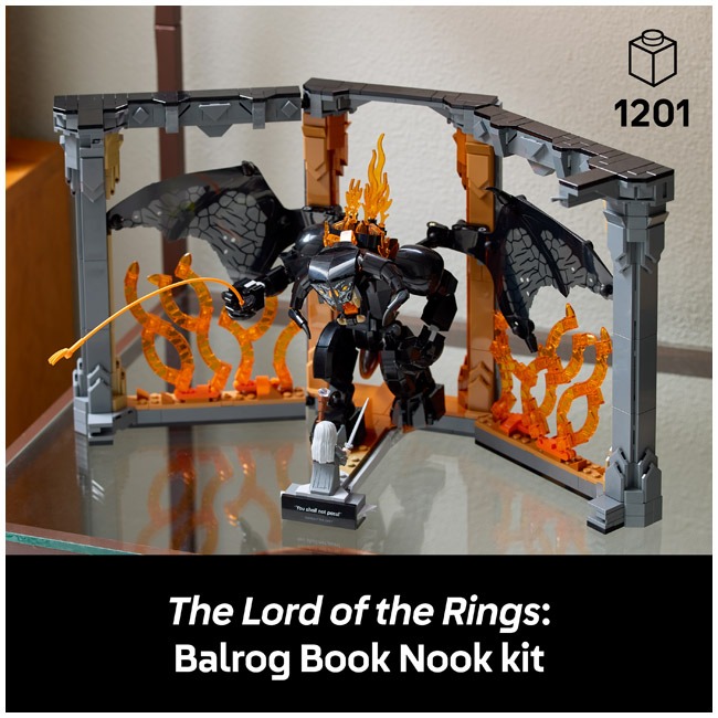 LEGO ICONS THE LORD OF THE RINGS BALROG BOOK NOOK