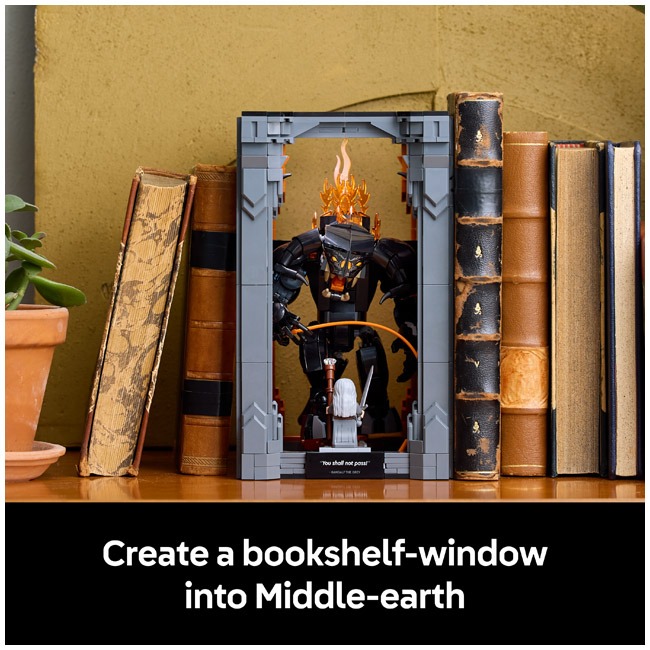 LEGO ICONS THE LORD OF THE RINGS BALROG BOOK NOOK