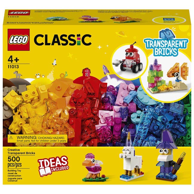 LEGO CLASSIC CREATIVE TRANSPARENT BRICKS