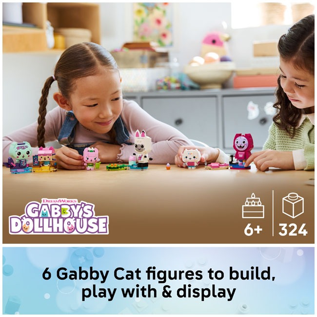 LEGO GABBY'S DOLLHOUSE GABBY'S BRICK-BUILT CAT FRIENDS