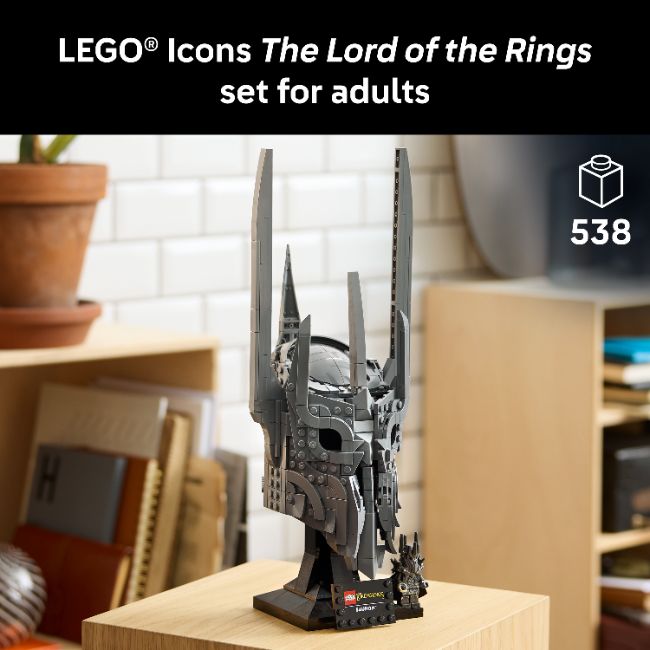 LEGO ICONS THE LORD OF THE RINGS SAURON'S HELMET