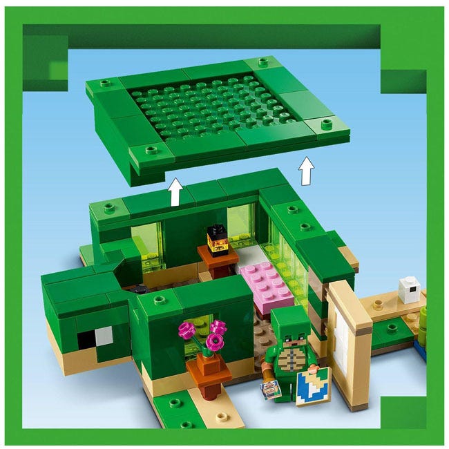 LEGO MINECRAFT THE TURTLE BEACH HOUSE