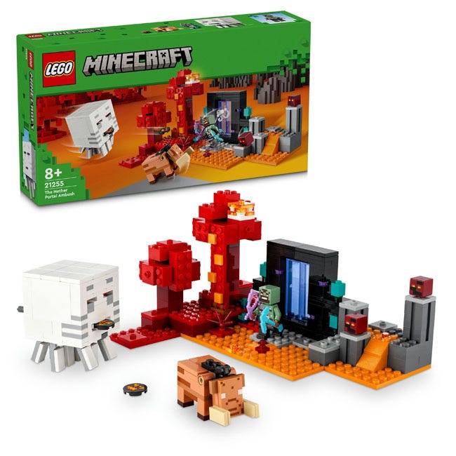 LEGO MINECRAFT THE NETHER PORTAL AMBUSH