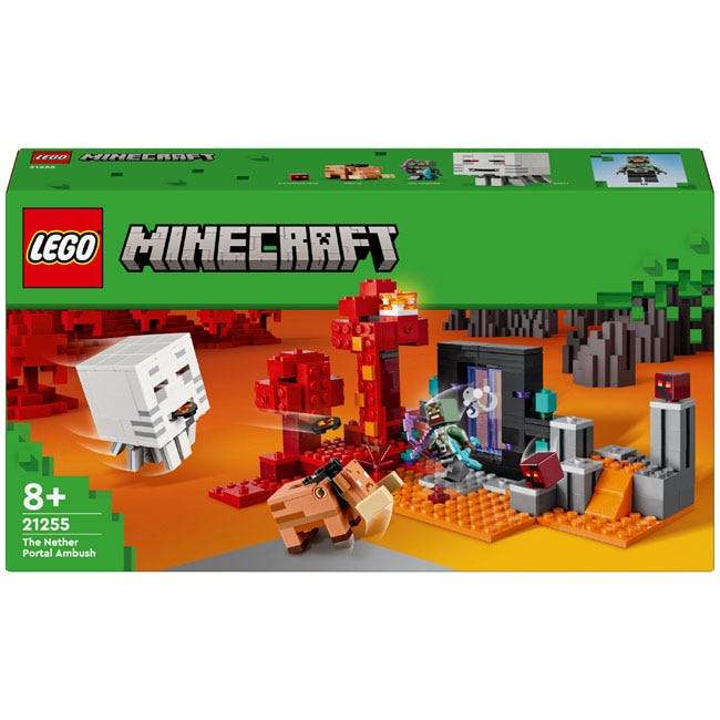 LEGO MINECRAFT THE NETHER PORTAL AMBUSH