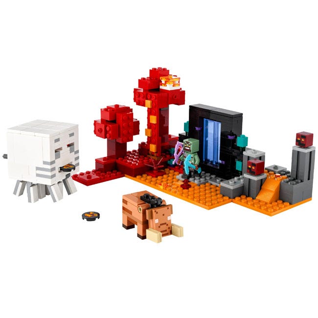 LEGO MINECRAFT THE NETHER PORTAL AMBUSH