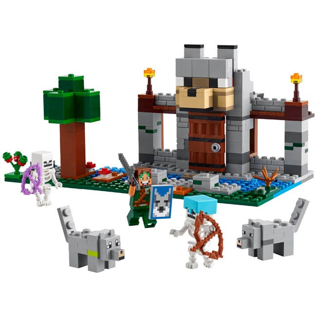 LEGO MINECRAFT THE WOLF STRONGHOLD FORTRESS PLAYSET