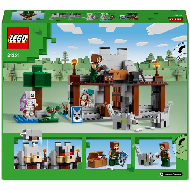 LEGO MINECRAFT THE WOLF STRONGHOLD FORTRESS PLAYSET