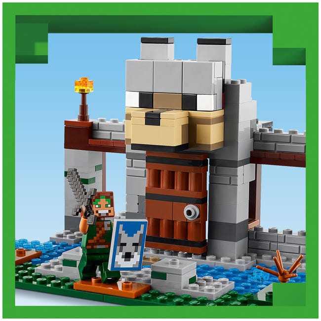 LEGO MINECRAFT THE WOLF STRONGHOLD FORTRESS PLAYSET