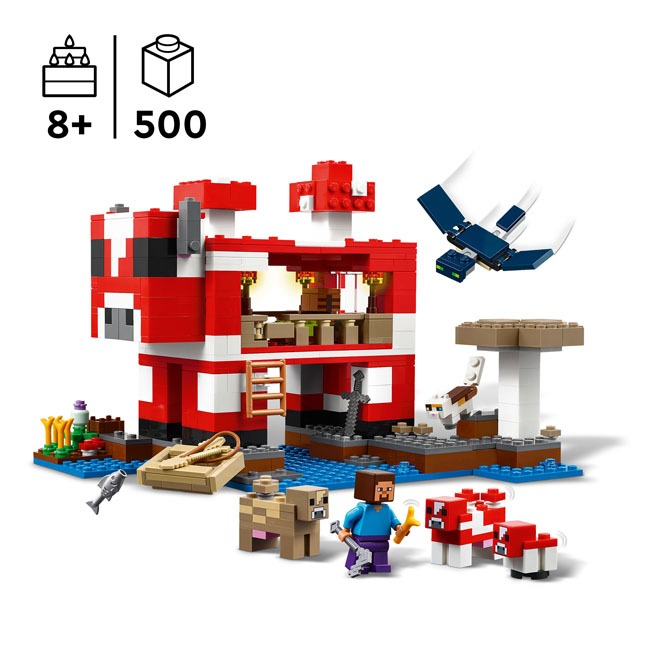LEGO MINECRAFT THE MOOSHROOM HOUSE
