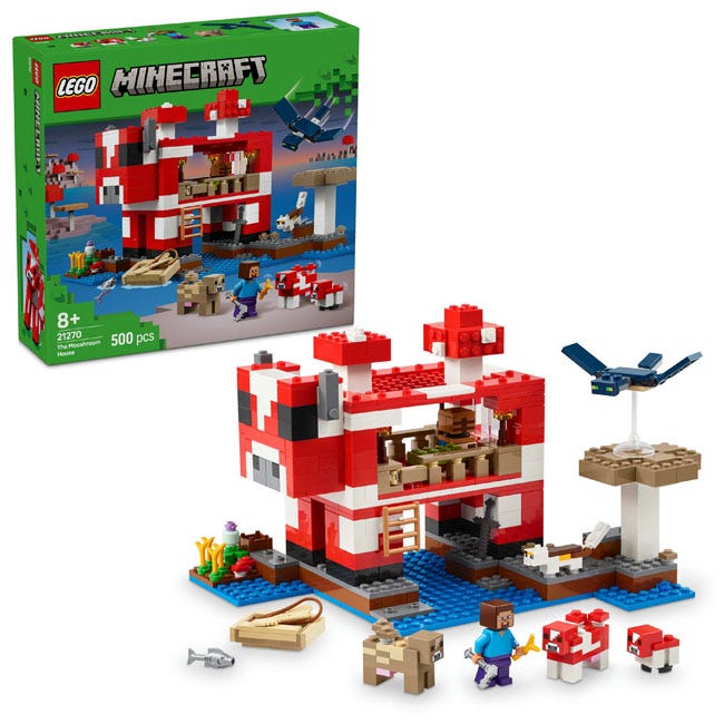 LEGO MINECRAFT THE MOOSHROOM HOUSE