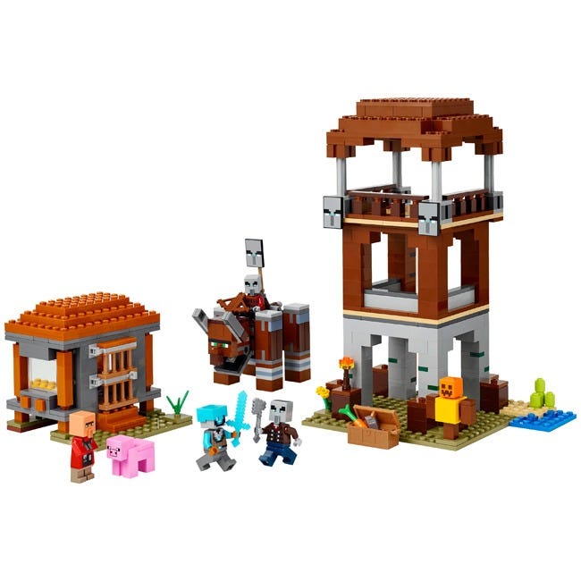 LEGO MINECRAFT THE PILLAGER OUTPOST AND RAVAGER