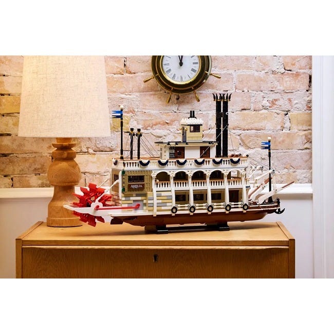 LEGO IDEAS RIVER STEAMBOAT NAUTICAL DECOR FOR THE HOME 21356