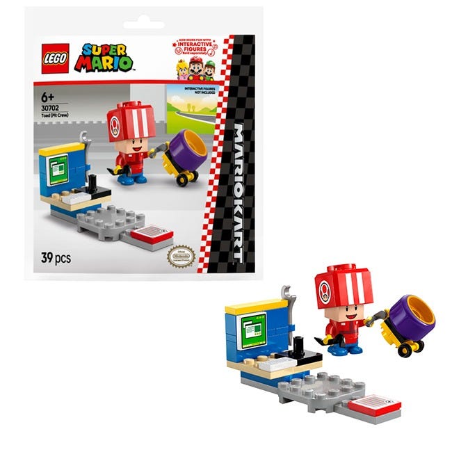 LEGO MARIO KART TOAD (PIT CREW)
