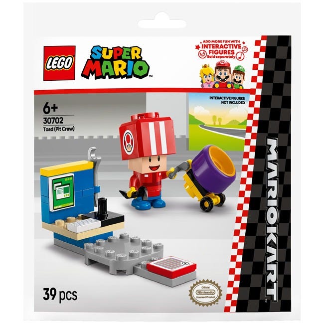 LEGO MARIO KART TOAD (PIT CREW)