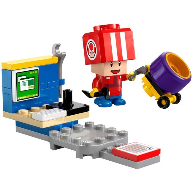 LEGO MARIO KART TOAD (PIT CREW)
