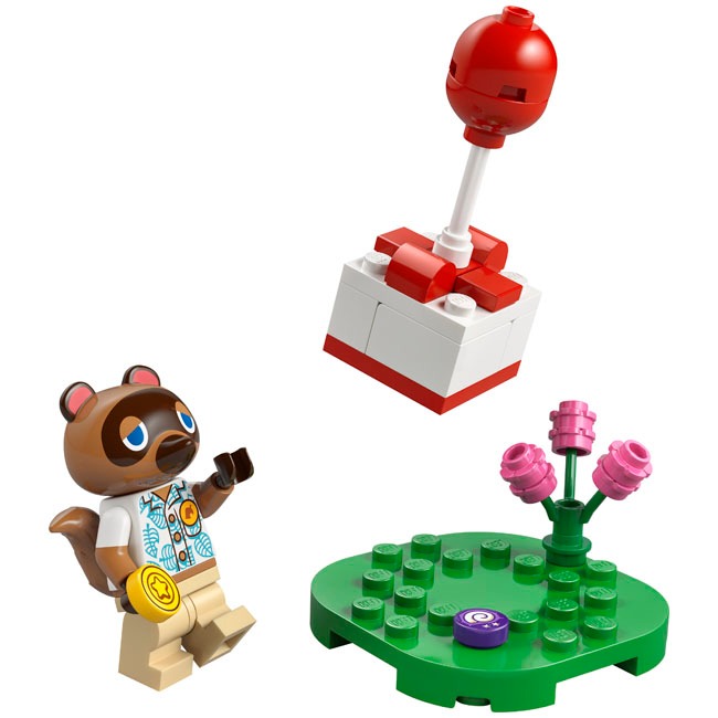 LEGO ANIMAL CROSSING TOM NOOK AND FLYING PRESENT