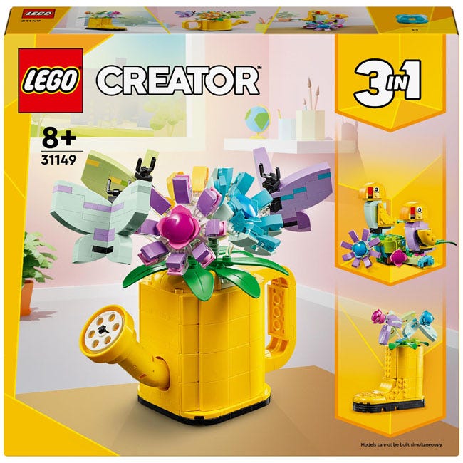 LEGO CREATOR FLOWERS IN WATERING CAN