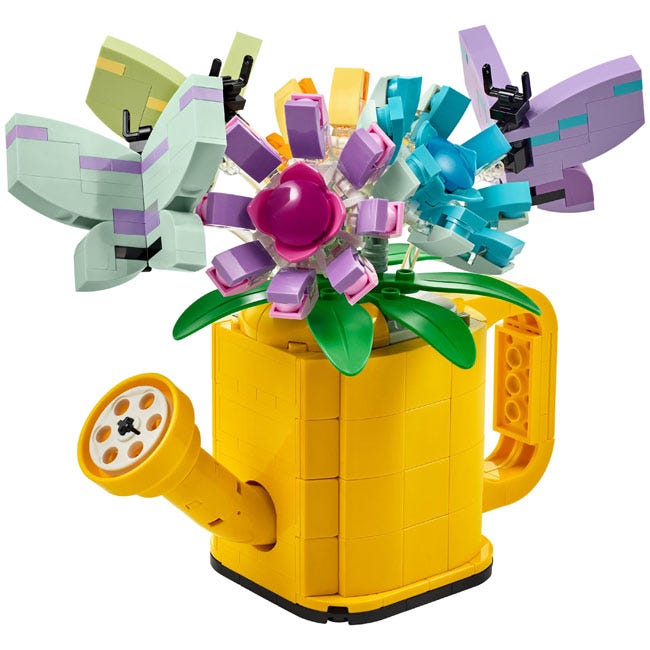 LEGO CREATOR FLOWERS IN WATERING CAN