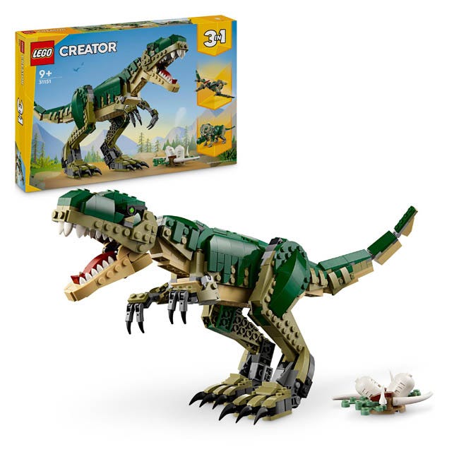 LEGO CREATOR 3IN1 T-REX DINOSAUR TOY