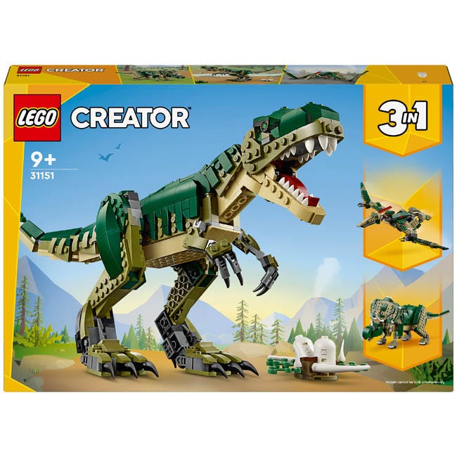 LEGO CREATOR 3IN1 T-REX DINOSAUR TOY