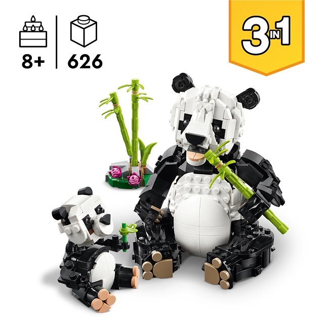 LEGO CREATOR WILD ANIMALS PANDA FAMILY