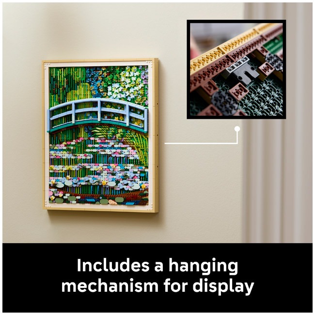 LEGO ART CLAUDE MONET BRIDGE OVER A POND OF WATER LILIES