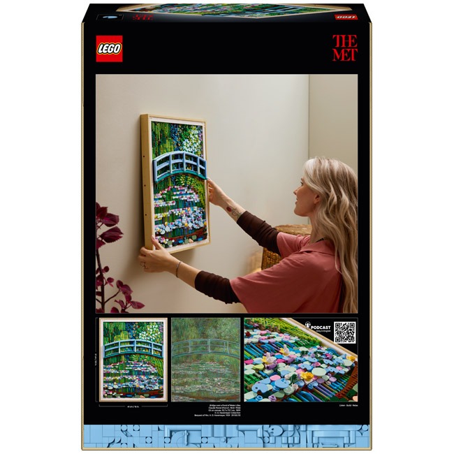 LEGO ART CLAUDE MONET BRIDGE OVER A POND OF WATER LILIES