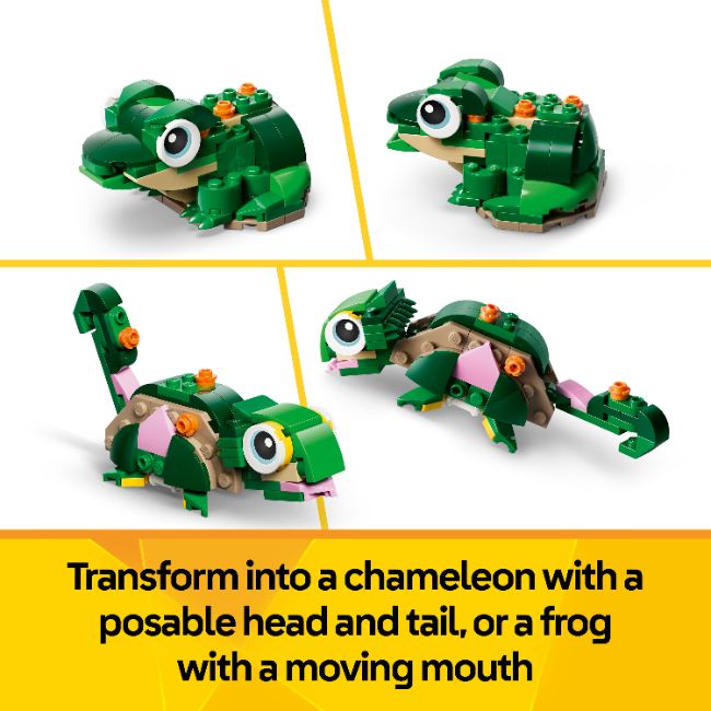 LEGO CREATOR TURTLE WITH A WATER LILY FLOWER