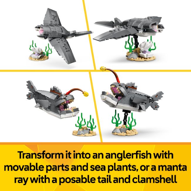 LEGO CREATOR FIERCE SHARK WITH A TREASURE CHEST