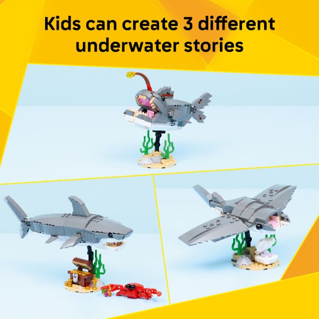 LEGO CREATOR FIERCE SHARK WITH A TREASURE CHEST