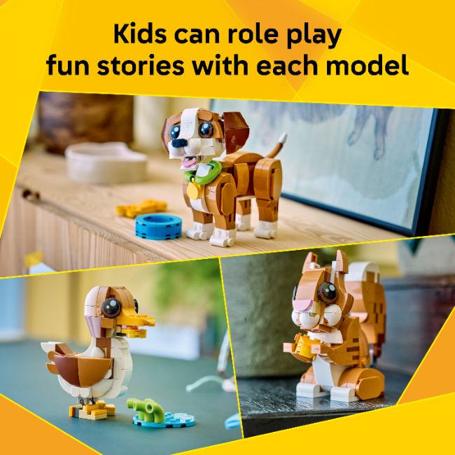 LEGO CREATOR CUTE ANIMALS PLAYFUL PUPPY DOG