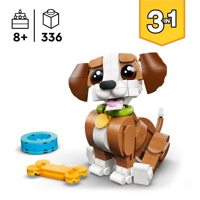 LEGO CREATOR CUTE ANIMALS PLAYFUL PUPPY DOG