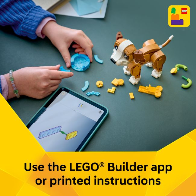 LEGO CREATOR CUTE ANIMALS PLAYFUL PUPPY DOG