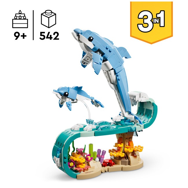 LEGO CREATOR SEA ANIMALS BEAUTIFUL DOLPHINS