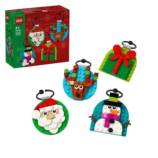 LEGO CHRISTMAS ORNAMENT SELECTION